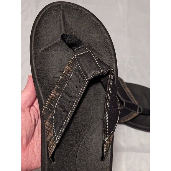 Sonuk Black Yoga Mat Flip Flop Sandals Mens 11 - Picture 4 of 8